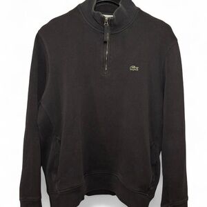 Lacoste Men's grey Half-Zip Sweater
